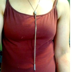 NEW! Express SilverPlated Long DangleDrop Necklace